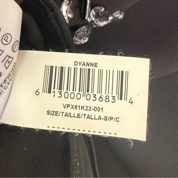 BCBGMAXAZRIA Dyanne Embellished Crystal Tunic Dress Black Small VPX61K22 - Picture 10 of 10